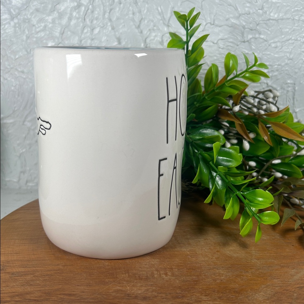 Rae Dunn Hoppy Easter Mug with Bunny White Blue 18 Oz Easter Drink Large Mug - Picture 3 of 12